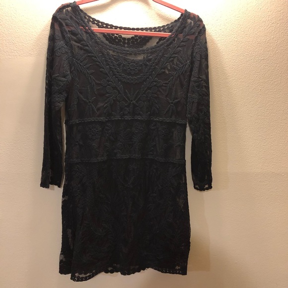 Express Baroque Lace Embroidered Mini Dress - Picture 5 of 5